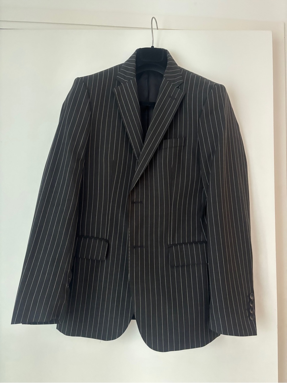 Zara Black Pinstripe Men's Blazer